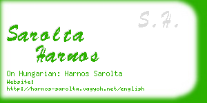 sarolta harnos business card